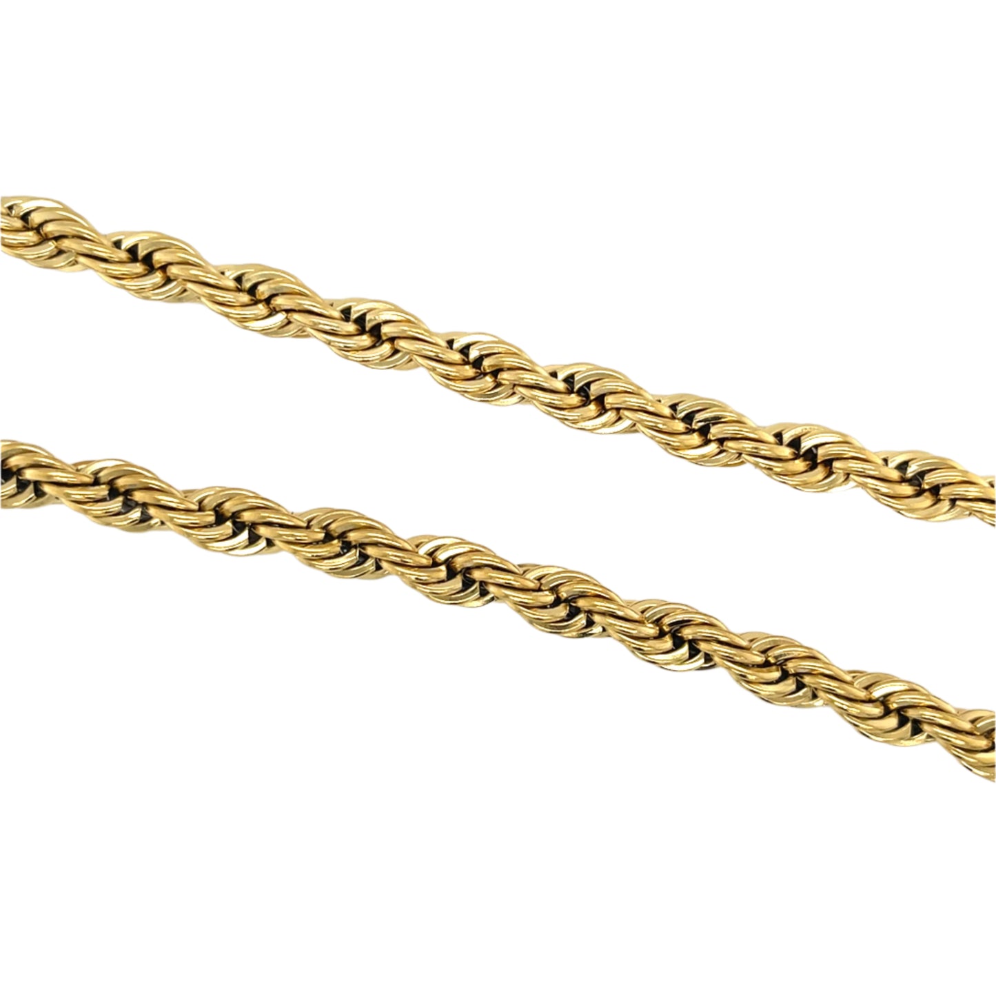 Gold Rope Chain Necklace