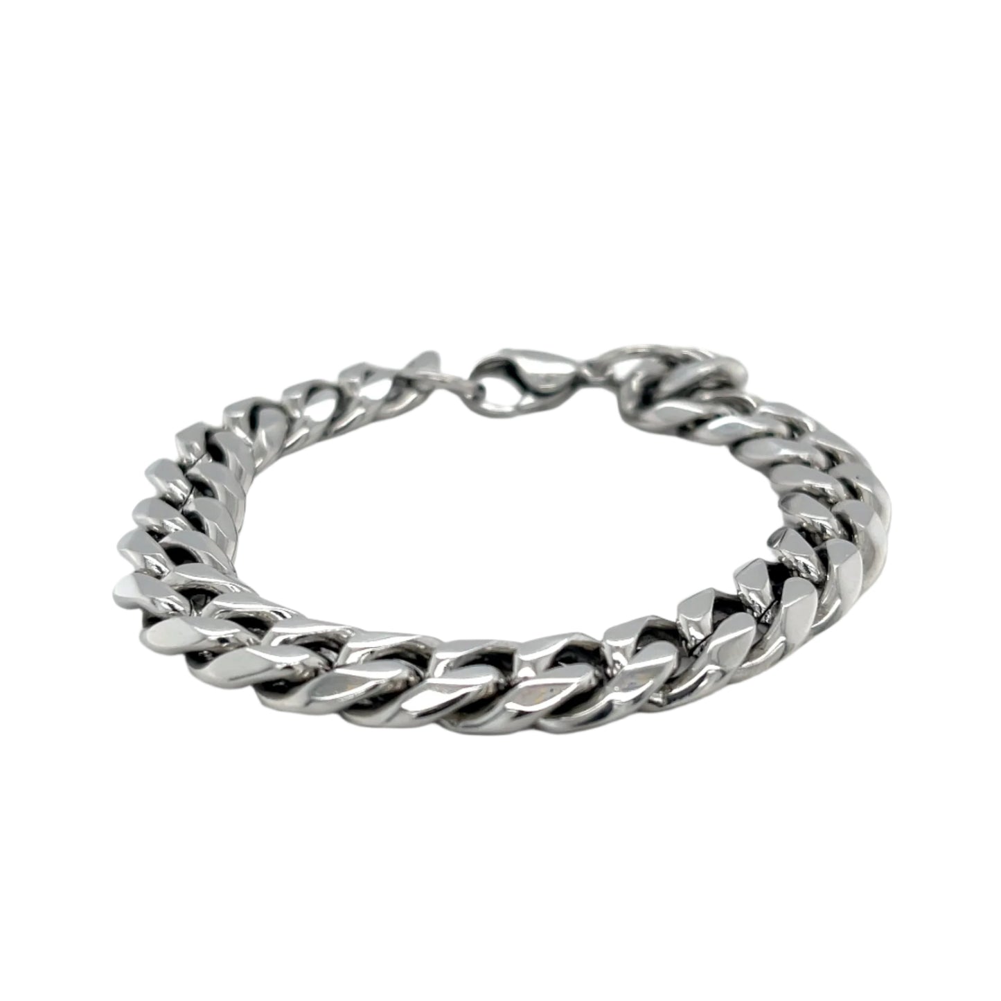 Silver Cuban Link Bracelet