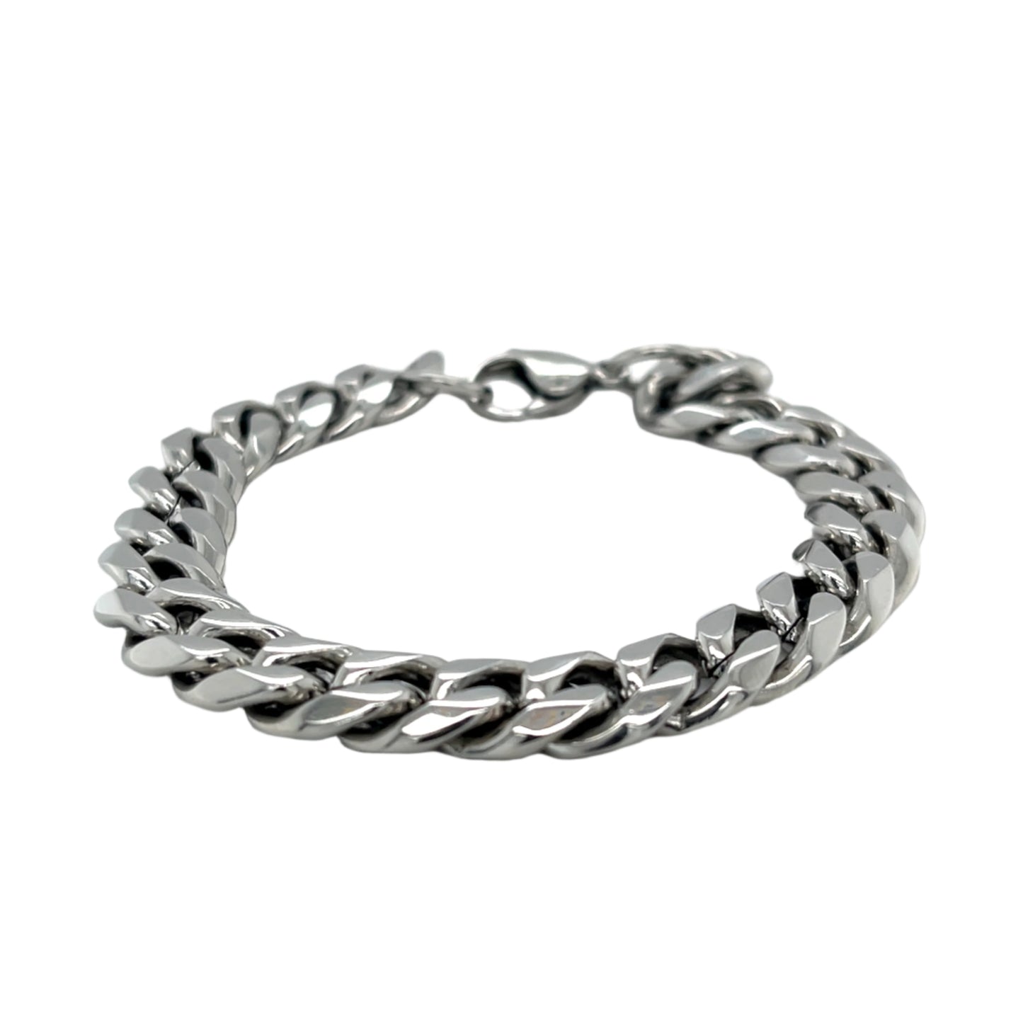 Silver Cuban Link Bracelet