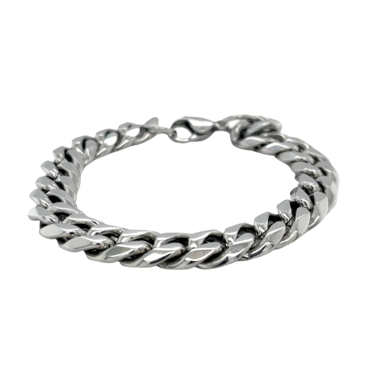 Silver Cuban Link Bracelet