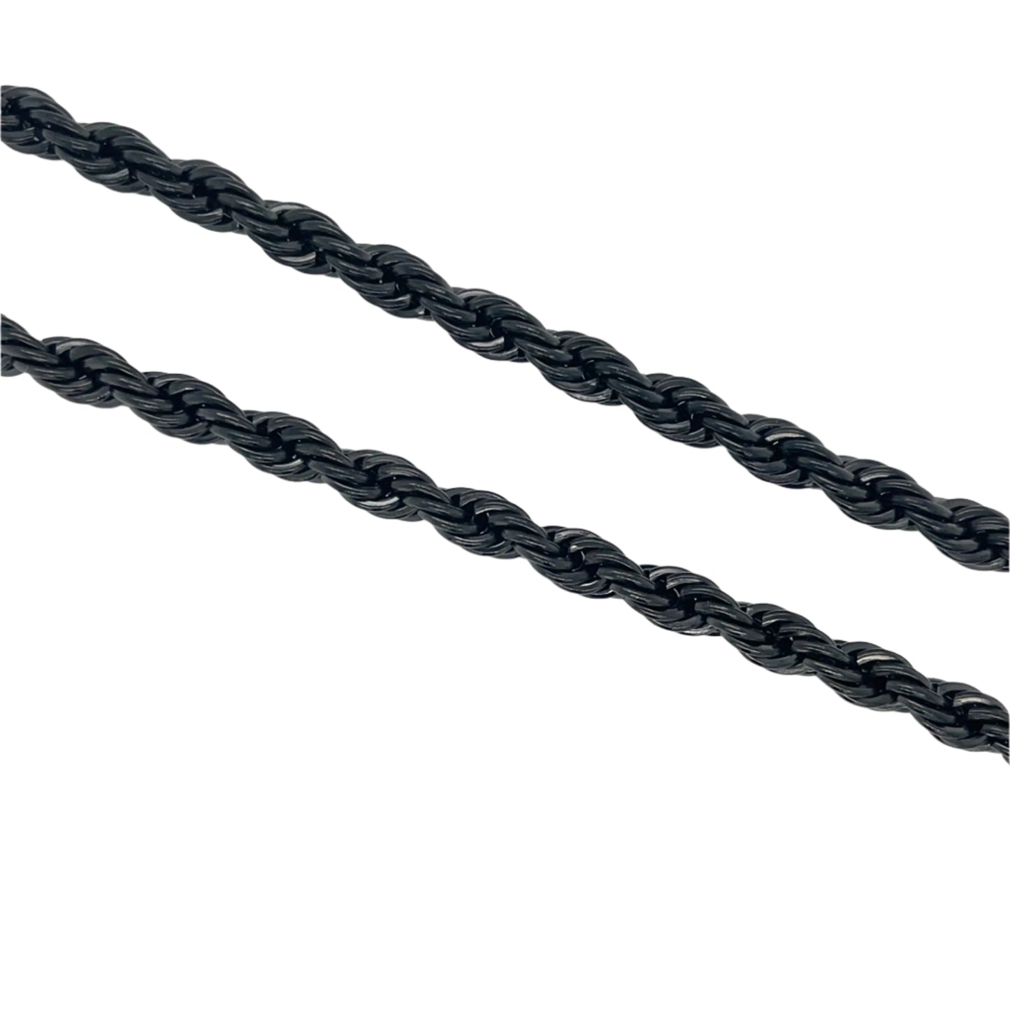 Onyx Rope Chain Necklace