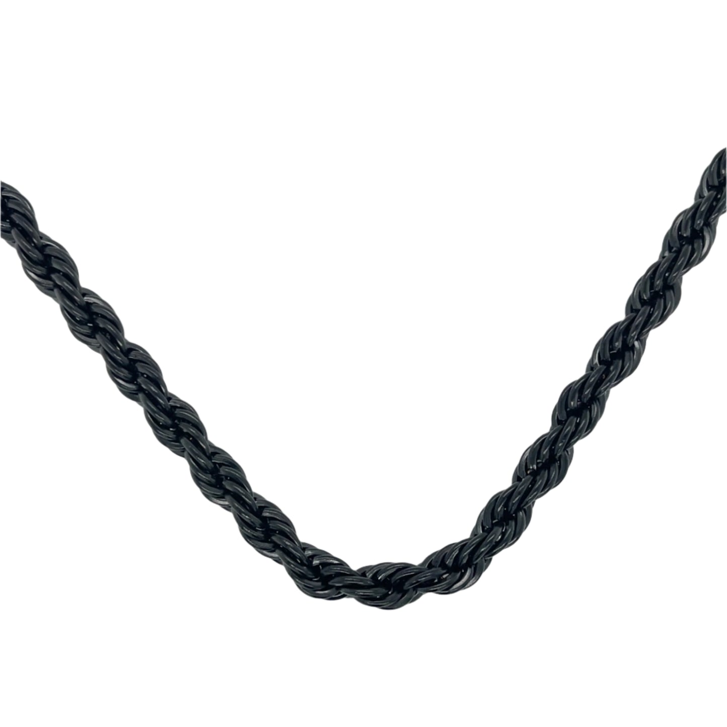 Onyx Rope Chain Necklace