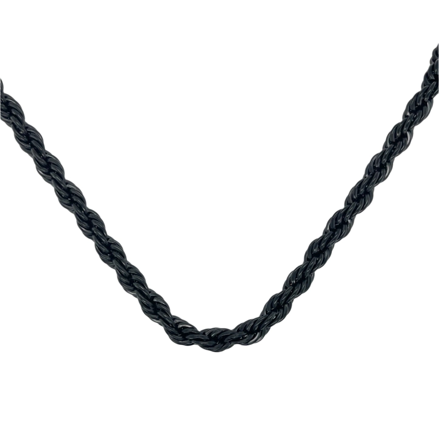 Onyx Rope Chain Necklace
