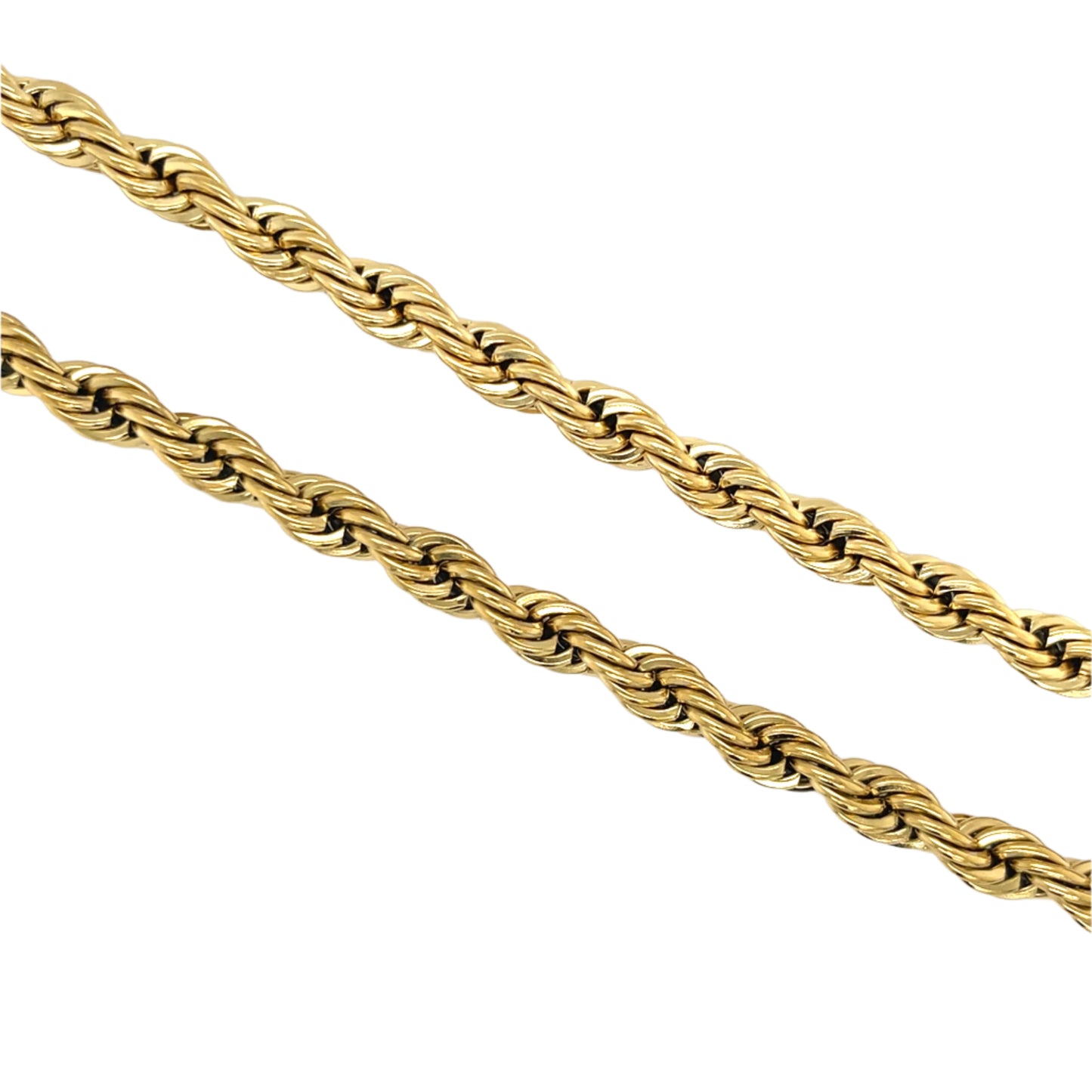 Gold Rope Chain Necklace