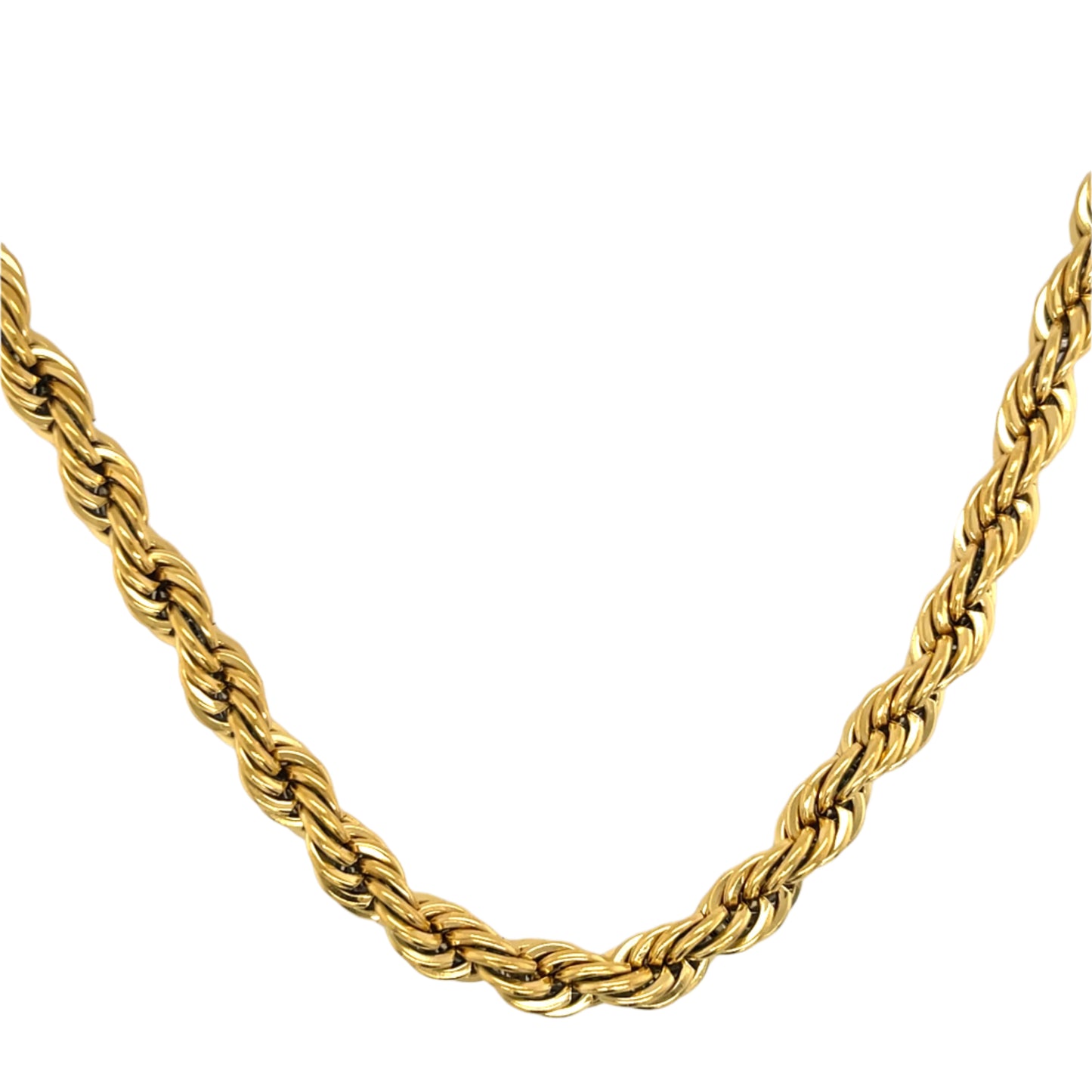 Gold Rope Chain Necklace