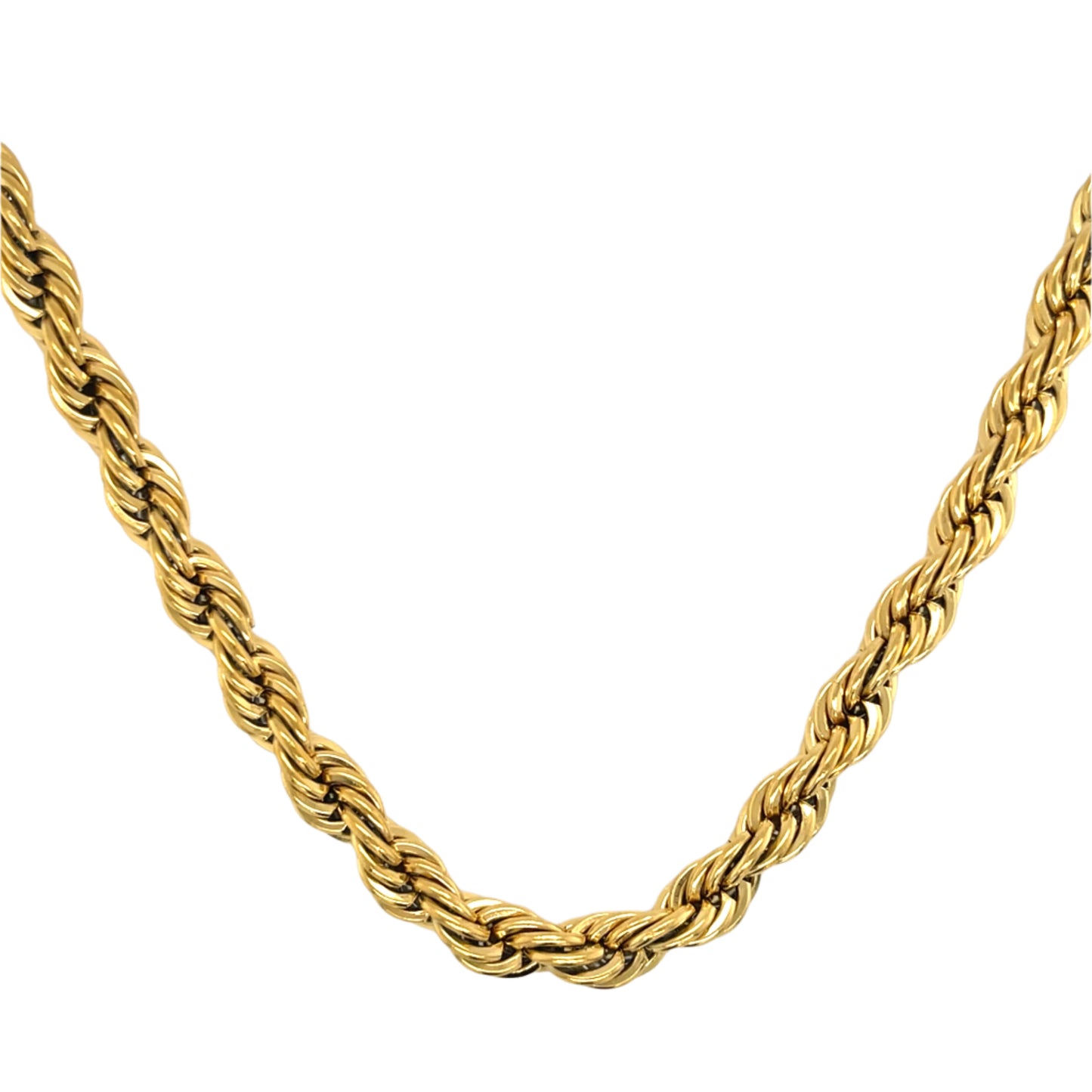 Gold Rope Chain Necklace