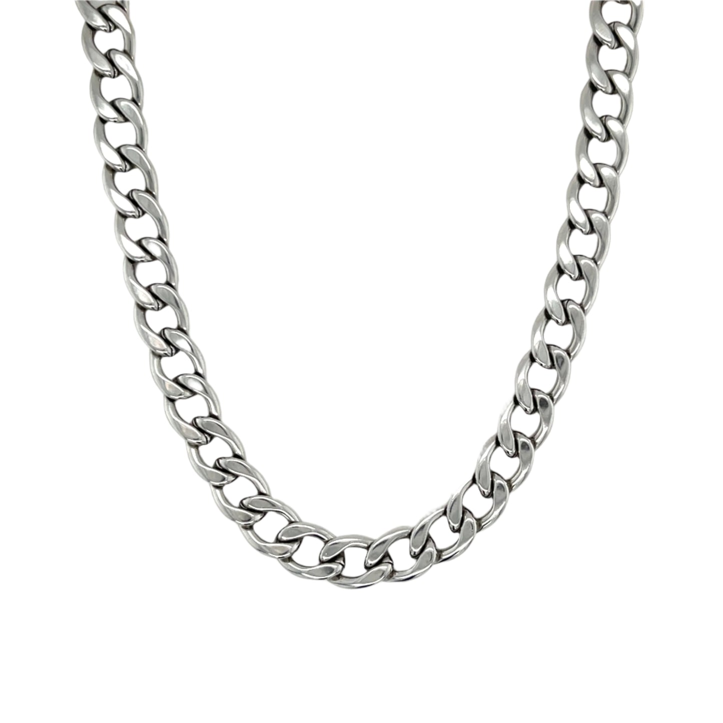 Silver Cuban Link Necklace